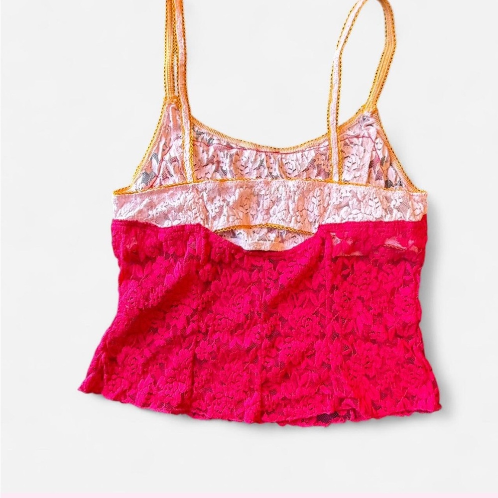 Free People Red Lace Camisole - Picture 2 of 6